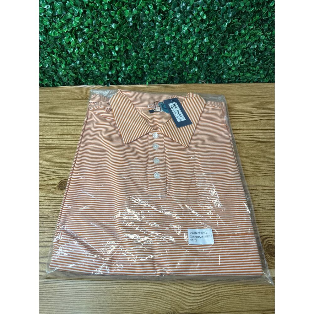 NWT Badd Bogey Mens Golf Polo Shirt Marmalade Sz XXL New Gift Adult